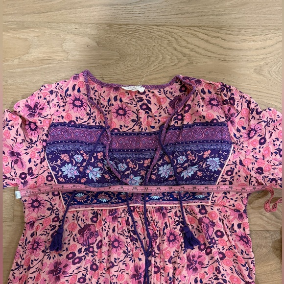 Spell 🦄💧 Folk Town Boho Midi Dress - Picture 8 of 9